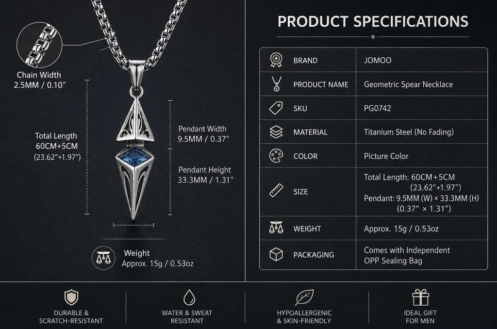 Y2K Cybercore Minimalist Titanium Steel Chain for Men
