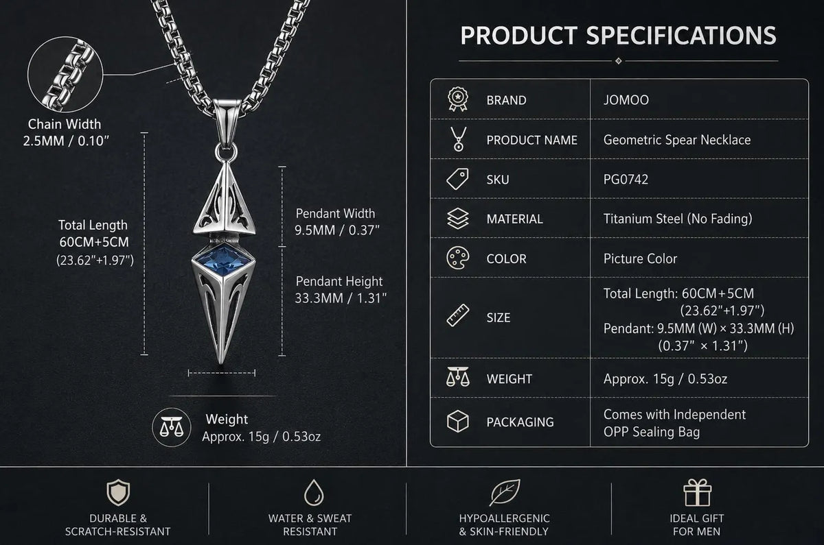 Y2K Cybercore Minimalist Titanium Steel Chain for Men